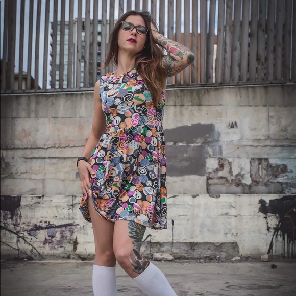 Blush - Dress (button pattern ) - Picture 1 of 3